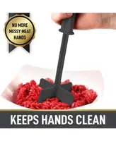 Zulay Kitchen Premium Meat Chopper, Ground Beef Masher, & Hamburger Chopper Utensil