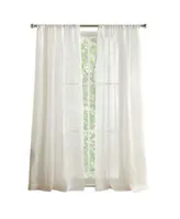Tommy Hilfiger Pinstripe Sheer Pole Top 2 Piece Curtain Panel Collection