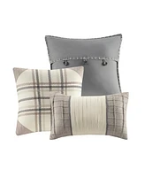 Madison Park Ridge Herringbone 6-Pc. Quilt Set, King/California King