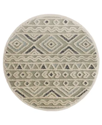 Lr Home Sweet SINUO54116 4' x 4' Round Area Rug