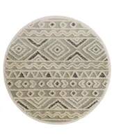 Closeout! Lr Home Sweet SINUO54116 4' x 4' Round Area Rug