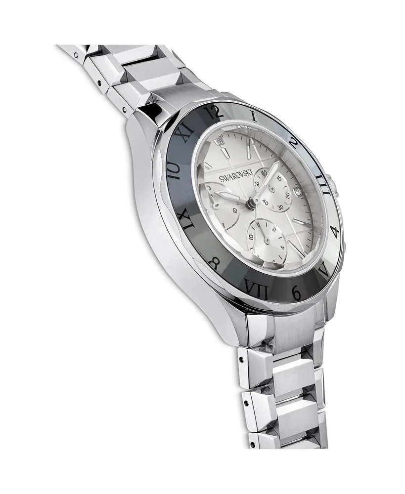 Swarovski Women's Quartz Silver Tone Stainless Steel Watch, Swiss Made 39mm
