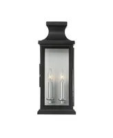 Savoy House Brooke 2-Light Outdoor Wall Lantern in Matte Black