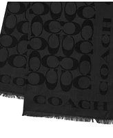 Coach Women's Signature Border Scarf