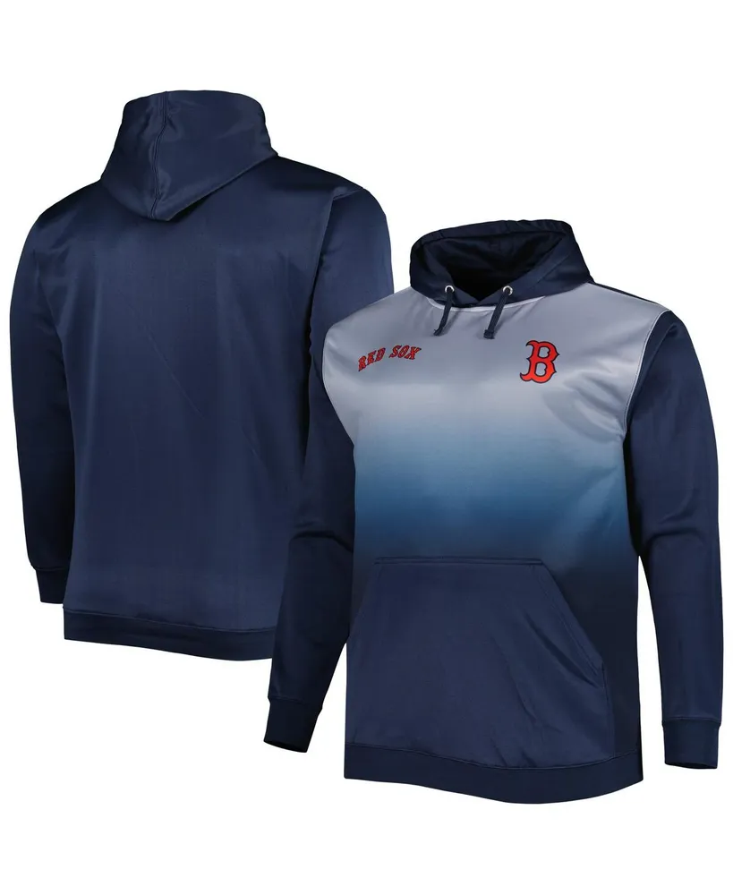 Men's Atlanta Braves Navy Fade Sublimated Fleece Pullover Hoodie