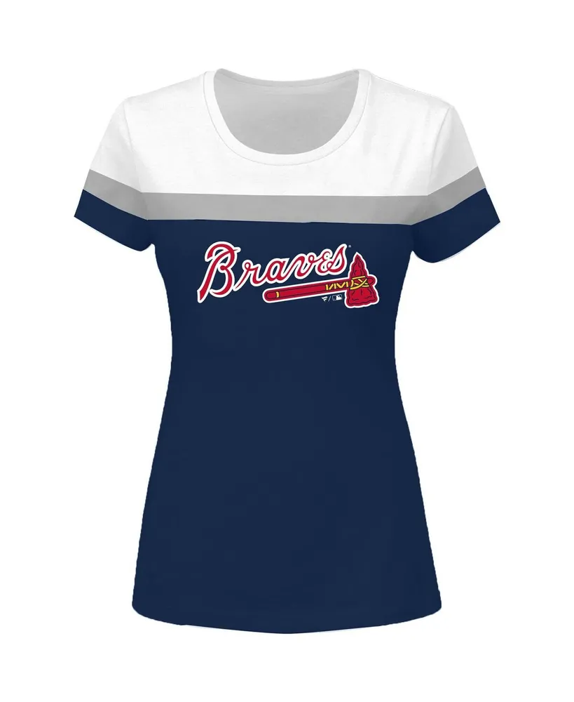 Profile White And Navy Houston Astros Plus Size Colorblock T-shirt