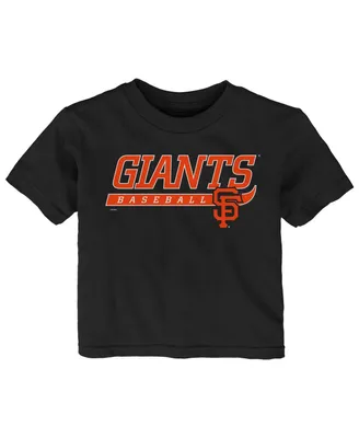 Infant Boys and Girls Black San Francisco Giants Take The Lead T-shirt