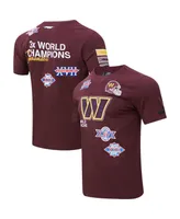 Men's Pro Standard Burgundy Washington Commanders Championship T-shirt