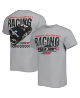 Men's Checkered Flag Sports Heather Gray Richard Childress Racing Goodwrench Two-Sided Car T-shirt