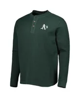 Men's Dunbrooke Oakland Athletics Green Maverick Long Sleeve T-shirt