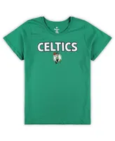 Women's Fanatics Kelly Green, Heather Gray Boston Celtics Plus T-shirt and Shorts Combo Set