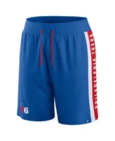 Men's Fanatics Royal Philadelphia 76ers Big and Tall Referee Iconic Mesh Shorts