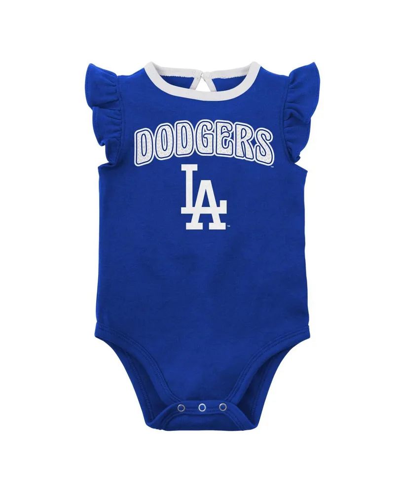 Infant Boys and Girls Royal Heather Gray Los Angeles Dodgers Little Fan Two-Pack Bodysuit Set
