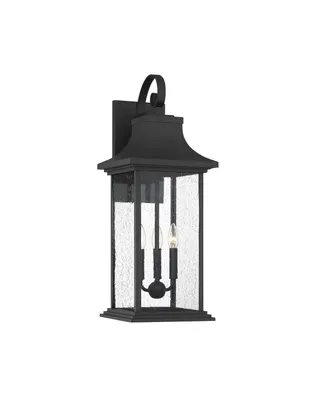 Savoy House Hancock 3-Light Outdoor Wall Lantern in Matte Black