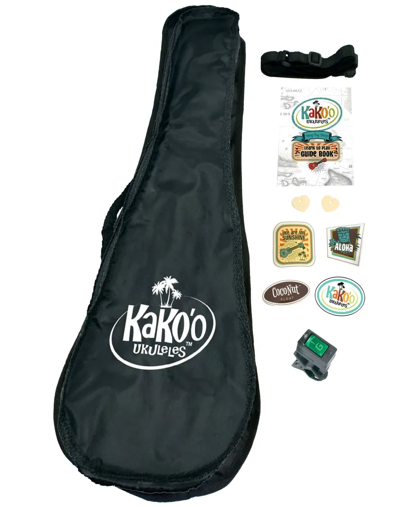 KaKo'o Music Sunburst Wooden Ukulele Set