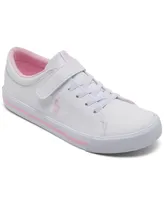 Polo Ralph Lauren Little Girls Elmwood Adjustable Strap Closure Casual Sneakers from Finish Line