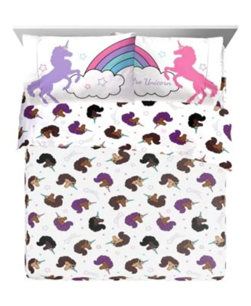 Jay Franco Afro Unicorn Throw, Kids' Bedding