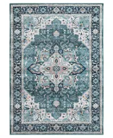 Km Home Velvet Touch Washable Chan-001 5' x 7' Area Rug