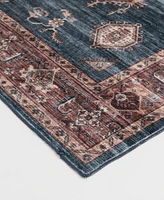 Km Home Velvet Touch Washable Raq-001 7'6" x 9'6" Area Rug