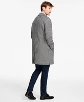 Tommy Hilfiger Men's Modern-Fit Stretch Water-Resistant Houndstooth Overcoat