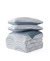 ienjoy Home All Season Piece Scallop Reversible Quilt Set