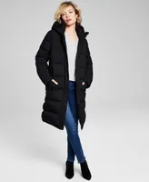 BCBGeneration Women's Petite Hooded Puffer Coat, Created for Macy's