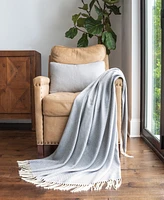 ienjoy Home Herringbone Fringed Throw, 60" x 50"