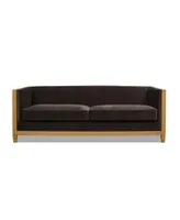 Jennifer Taylor Home Georgia 81" Cane Rattan Tuxedo Sofa