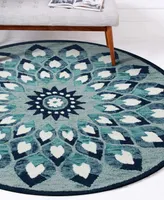 Lr Home Sweet SINUO54151 4' x 4' Round Area Rug