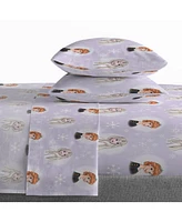 Saturday Park Disney Frozen Watercolor 100% Organic Cotton Queen Sheet Set