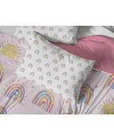 Saturday Park Doodle Rainbow 100% Organic Cotton Queen Bed Set