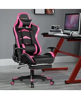 Massage Gaming Chair Reclining Swivel Racing Office