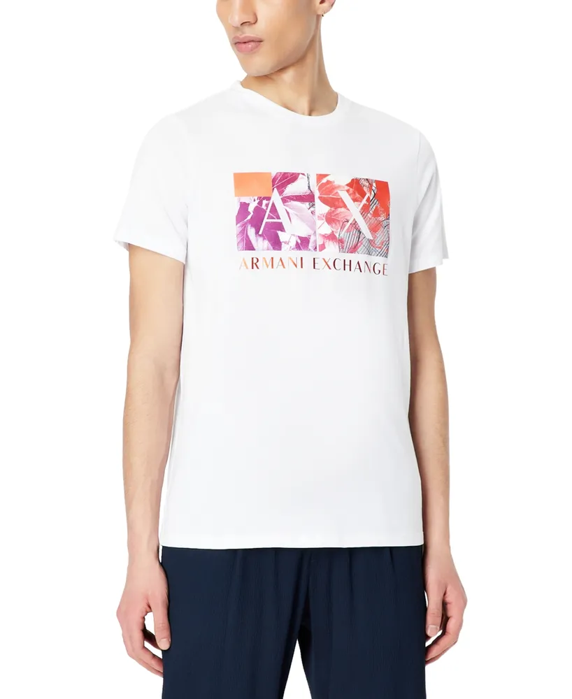 A, X Armani Exchange Men's Four Square Logo Print T-Shirt, Created For  Macy's - Macy's