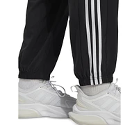 adidas Men's Aeroready Essentials Elastic Cuff Woven 3-Stripes Tracksuit Pants