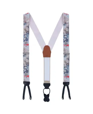 Trafalgar Men's Limited Edition The Commander Woven Silk Formal End Suspenders