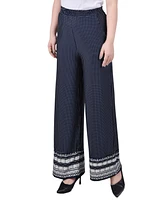 Ny Collection Petite Wide Leg Pull On Pants