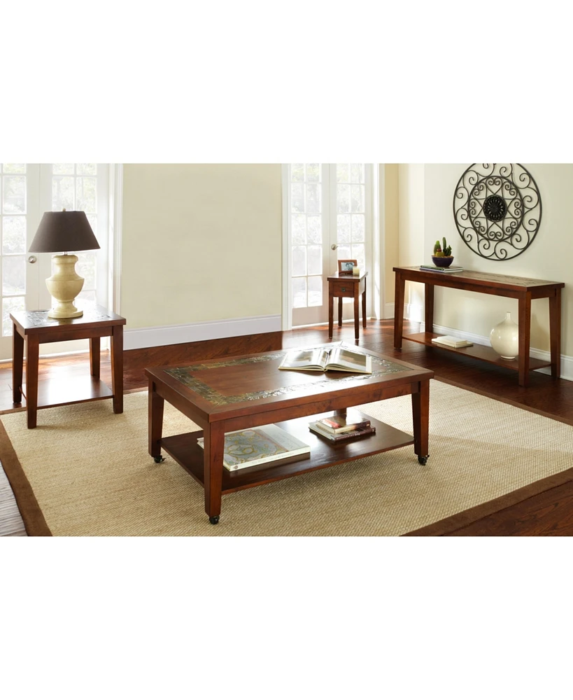 Steve Silver Davenport 13" Wide Wood Chairside End Table