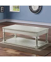 Steve Silver Hemingway 50" Lift Top Wooden Farmhouse Coffee Table