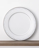 Noritake Satin Flourish 4 Piece Dinner Plate Set, Service for 4