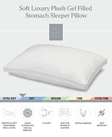 Ella Jayne Gussetted Soft Plush Down Alternative Stomach Sleeper Pillow, Standard