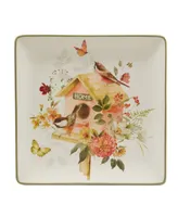 Certified International Nature's Song Square Platter 12.5"