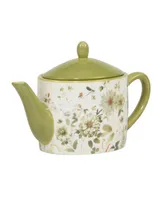 Certified International Green Fields Teapot