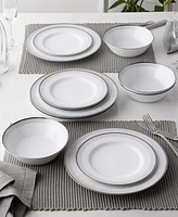 Noritake Silver Colonnade 12 Piece Set, Service for 4