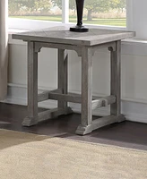 Steve Silver Whitford 24" Distressed Wood End Table