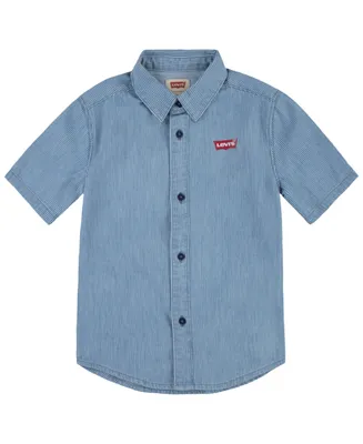 Levi's Toddler Boys Short Sleeve Woven Button-Up Shirt
