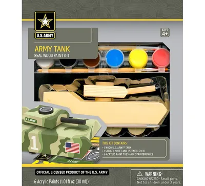Works of Ahhh... aft Set - U.s. Army Tank Wood Paint Kit