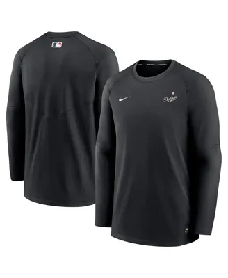 Men's Nike Black Los Angeles Dodgers Authentic Collection Logo Performance Long Sleeve T-shirt