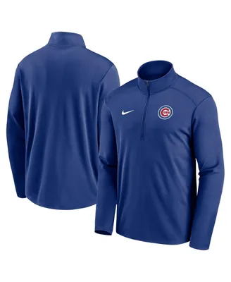 Men's Nike Royal Chicago Cubs Agility Pacer Performance Half-Zip Top