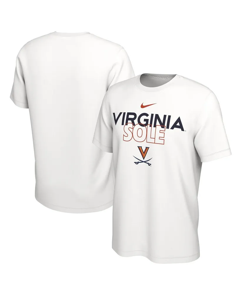 Men's Nike White Virginia Cavaliers On Court Bench T-shirt
