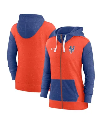 Women's Nike Orange New York Mets Full-Zip Hoodie